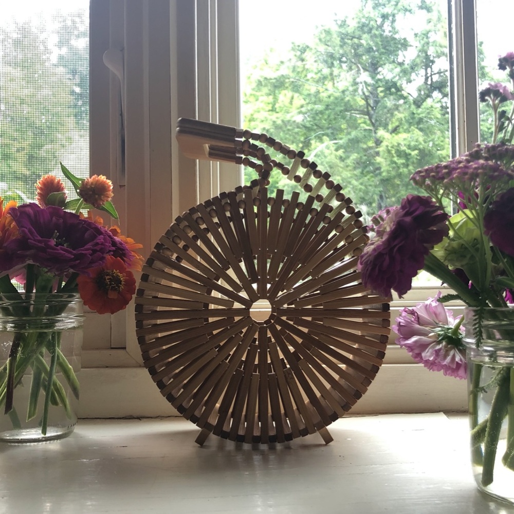 Cult Gaia Mini Zaha Bamboo Bag